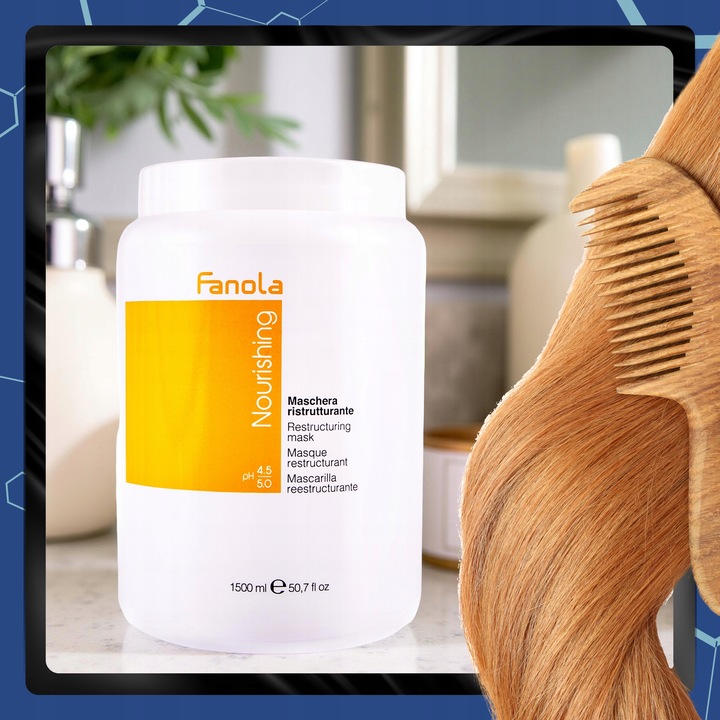 Maska do Włosów Suchych Łamliwych po Zabiegach FANOLA NOURISHING 1500ML