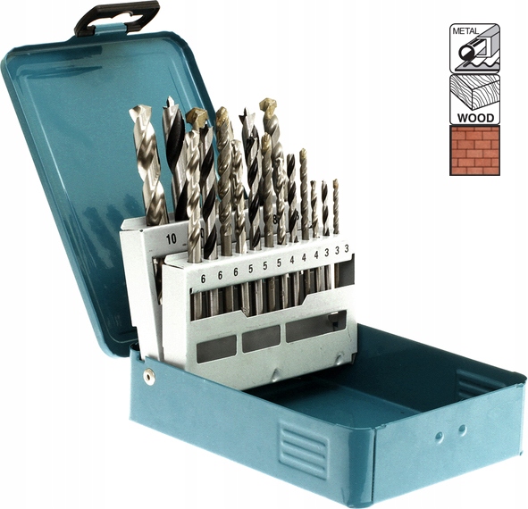 MAKITA D-46202 WIERTŁA DO METALU DREWNA KAMIENIA