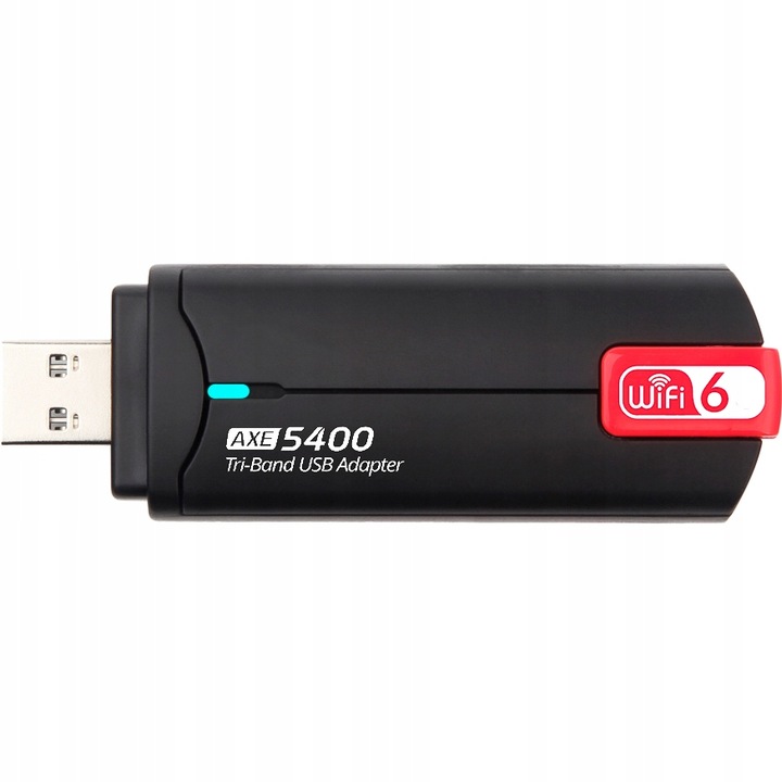 AXE5400 GIGABIT ANTENY KARTA SIECIOWA ADAPTER WiFi6E TRIBAND 5GHz 6GHz WPA3