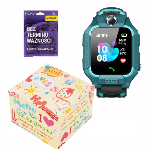 SMARTWATCH ZEGAREK SMARTBAND DLA DZIECI LOKALIZATOR GPS + KARTA SIM