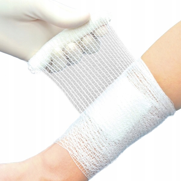 250x BANDAŻ OPATRUNKOWY OPASKA DZIANA PODTRZYMUJĄCA 5cm x 4m BIOMAR PE