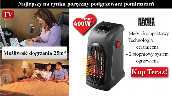 PIEC PIECYK HANDY HEATER MINI GRZEJNIK ELEKTRYCZNY