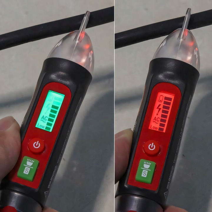 TESTER PRÓBNIK NAPIĘCIA ELEKTRYCZNEGO OBWODU CZUŁY BEZDOTYKOWY AC