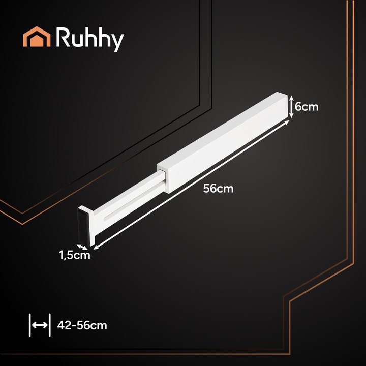 Organizer do Szuflady Seprator Szuflad Przegroda Regulowana Bambusowy