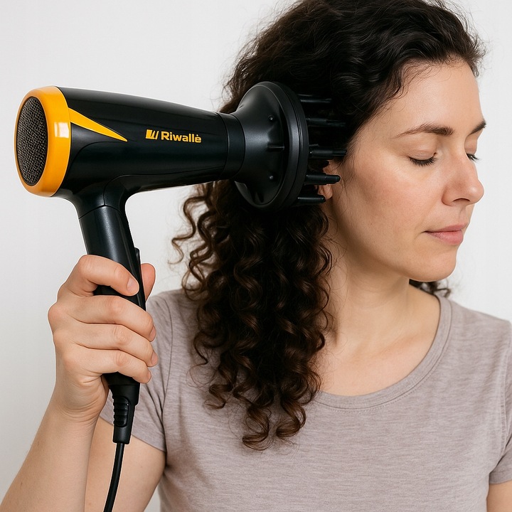 SUSZARKA DO WŁOSÓW TURBO 90km/h +DYFUZOR +KONCETRATOR RIWALL RDS-01