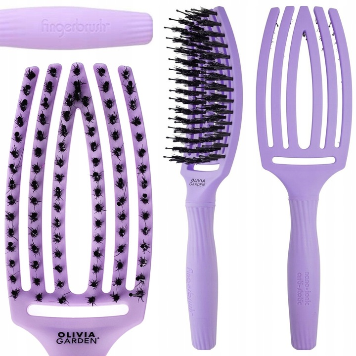 Szczotka do włosów Olivia Garden FingerBrush lavender