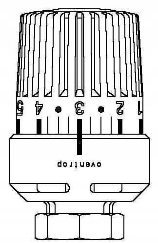 Głowica termostatyczna UNI LH M30X1.5 Oventrop