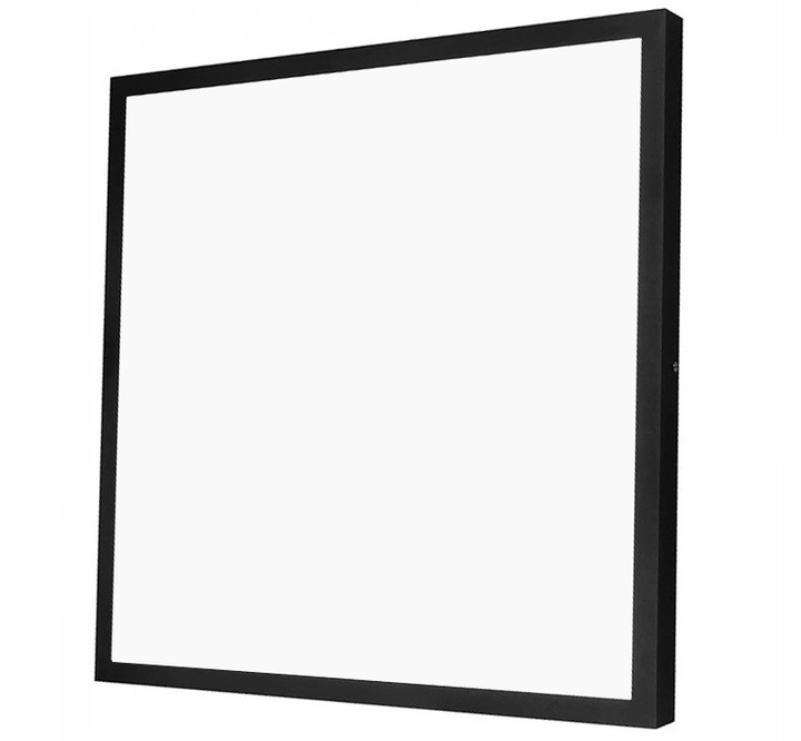 Panel LED natynkowy 40W czarny 60x60cm Plafon lampa sufitowa kwadrat