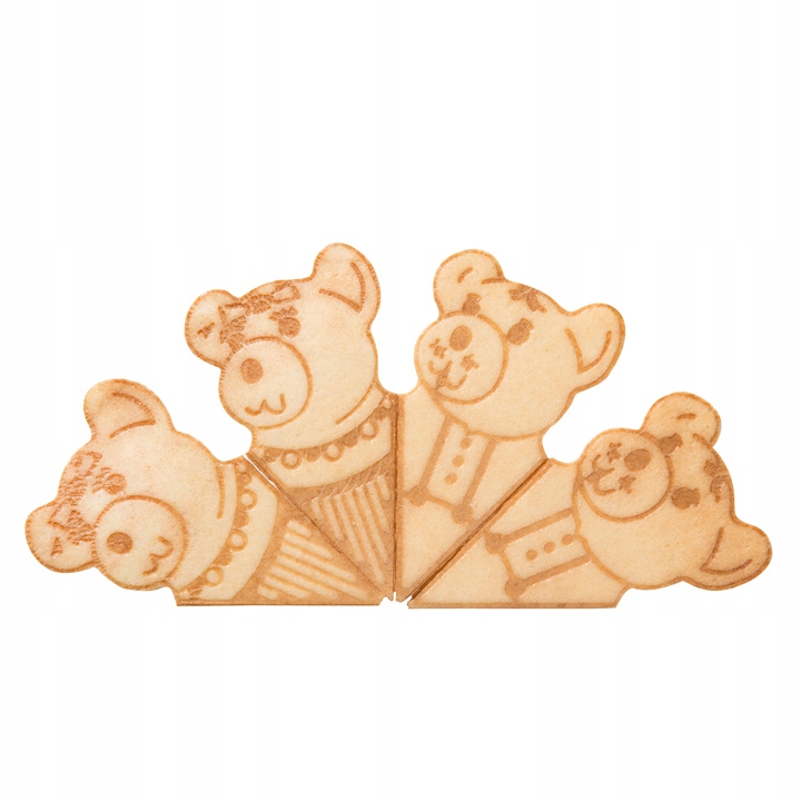 WAFLE MISIE 1kg 320szt. słodkie wafle do lodów dekoracji pucharków deserów