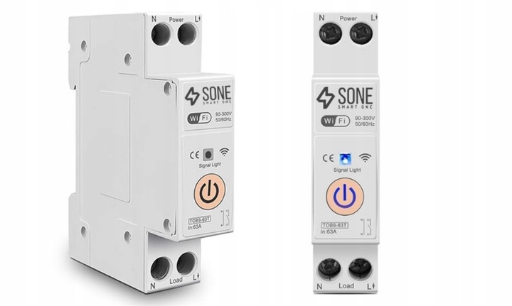 Przekaźnik WIFI 16A TUYA SMART WŁĄCZNIK NA SZYNĘ DIN STEROWNIK ON OFF