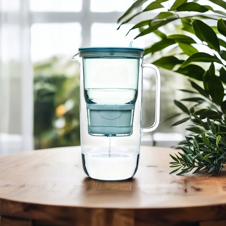 DZBANEK FILTRUJĄCY SZKLANY FILTRY DO WODY Etiuda AQUALOGIS + 3 wkłady