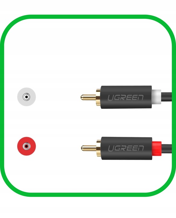 Kabel Przewód Audio Wtyk 2x RCA do 2xRCA Chinch STEREO 3M Pozłacany
