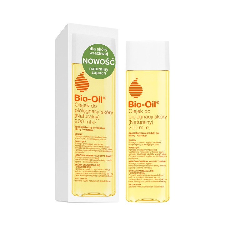Bio Oil Naturalny, olejek do pielęgnacji skóry, 200 ml