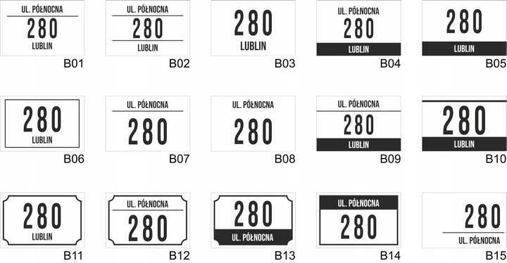 Tabliczka Numer domu Tablica ADRESOWA ALUMINIOWA | NUMER NA DOM |32x21|