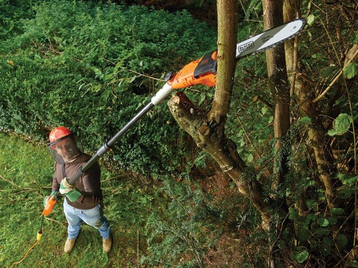 PIŁA ELEKTRYCZNA ŁAŃCUCHOWA NA WYSIĘGNIKU 250MM DO GAŁĘZI 800W
