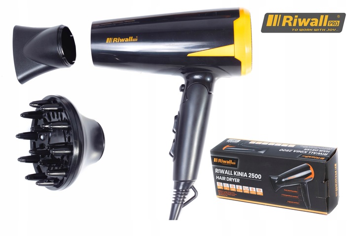 SUSZARKA DO WŁOSÓW RIWALL KINIA TURBO 90km/h +DYFUZOR +KONCETRATOR