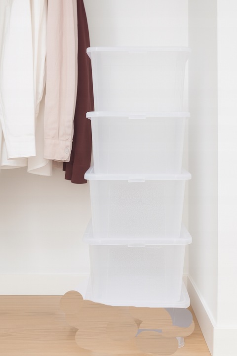 Pojemnik 30 l przezroczysty z pokrywą BPA free do przechowywania