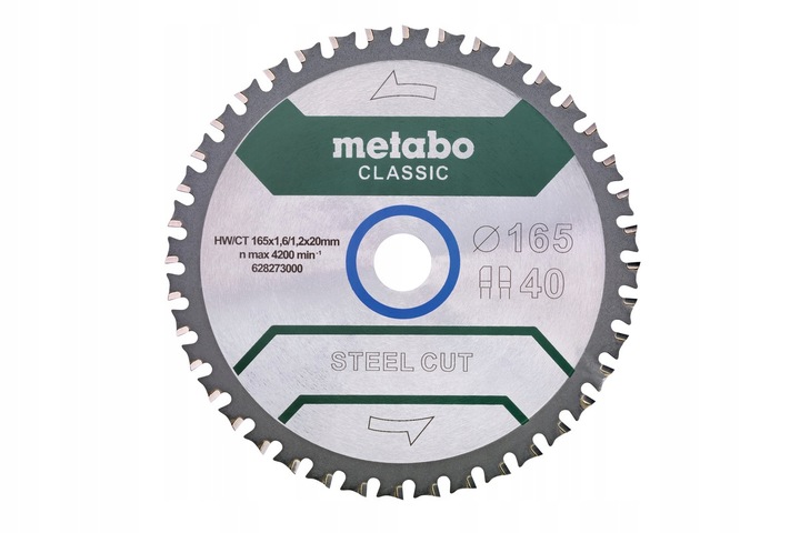 Tarcza Metabo 628273000 do cięcia blachy stalowej 165mm