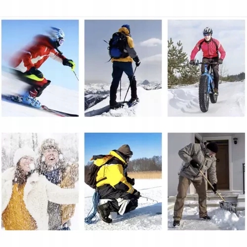 Podgrzewane Wkładki do Butów Ogrzewane do Stóp Termiczne USB na Zimę