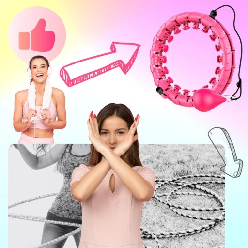 SMART HULA HOP Z OBCIĄŻENIEM ODCHUDZAJĄCE Z WYPUSTKAMI OBCIĄŻNIKIEM