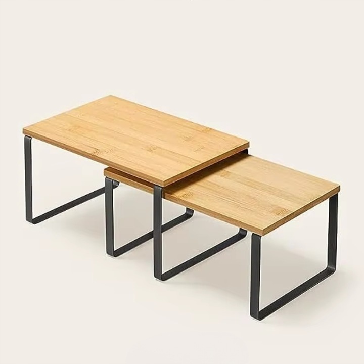 Zestaw 2 szt półek na przyprawy kubki talerze do kuchni łazienki na