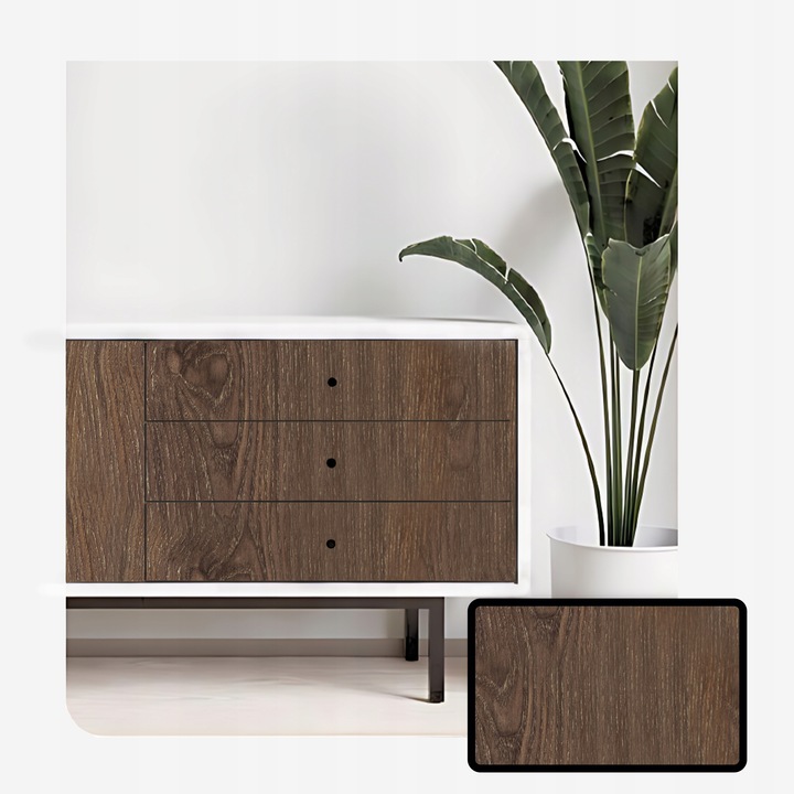 Okleina Meblowa Samoprzylepna 60x200cm Blat Drzwi Gruba Struktura