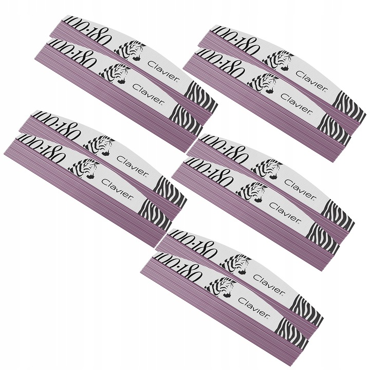 Pilnik Pilniczek Do Paznokci Manicure Łódka Zeberka 100/180 - 100 Szt.