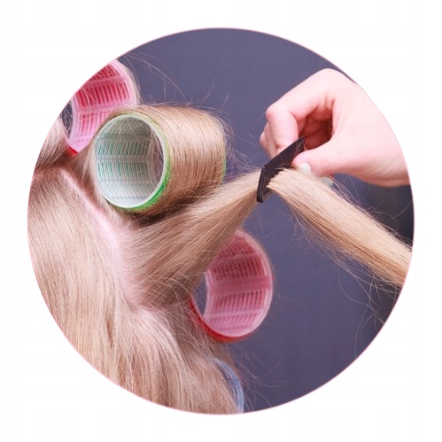 ZESTAW WAŁKI DO WŁOSÓW NA RZEPY DUŻO WAŁKÓW - 34 ELEMENTY