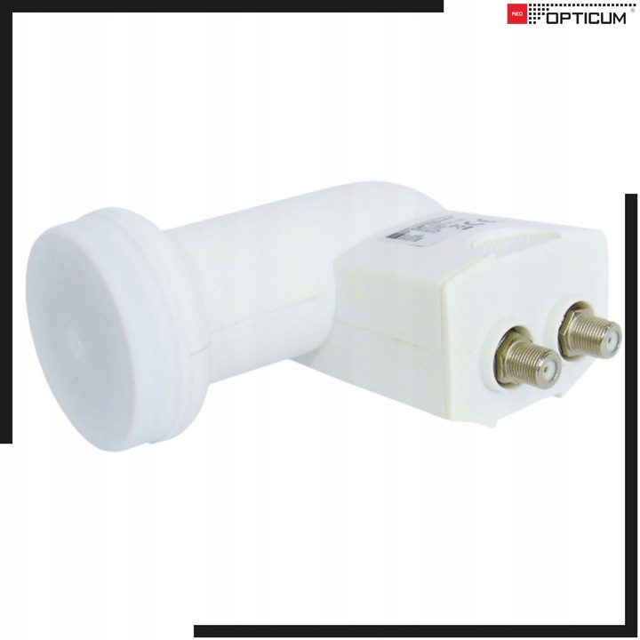 Konwerter Satelitarny Twin LNB 4K UHD Opticum Robust Mocny 01dB
