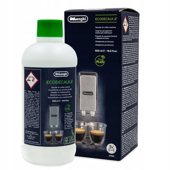 2x Filtr Do Ekspresu Delonghi DLSC002 + Odkamieniacz EcoDecalk 500ml