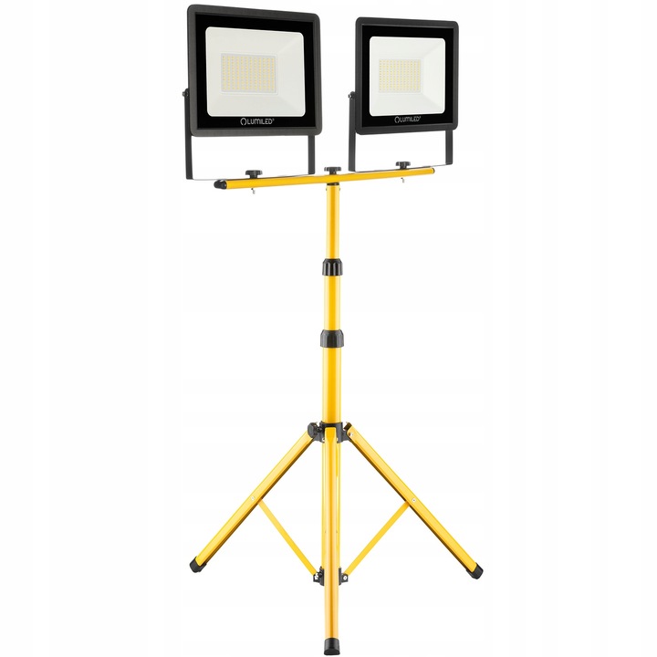 Naświetlacz Halogen LED Lampa 2x 100W + Statyw + Przewód Zasilający