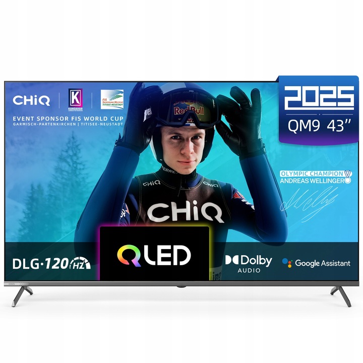 Telewizor CHiQ U43QM9G 43 Cali 4K UHD QLED-TV HDR10 DLG 120Hz MEMC