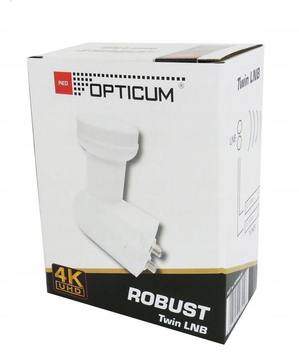 KONWERTER SATELITARNY Podwójny TWIN OPTICUM na dwa Satelity Full