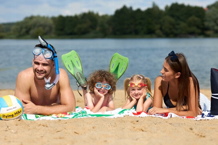WYTRZYMAŁY Materac DMUCHANY Lazy Bag Leżak NA PLAŻĘ AIR SOFA Captain Mike
