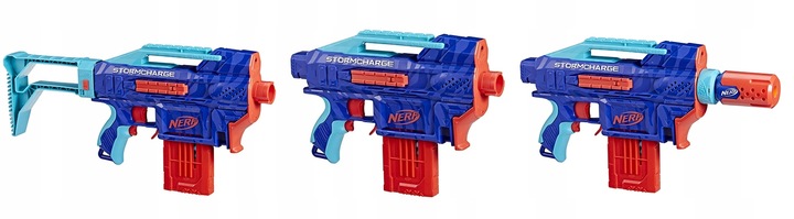 PISTOLET NERF ELITE 2.0 Automatyczny STORMCHARGE 4W1 20 STRZAŁEK +10 WAFFLE
