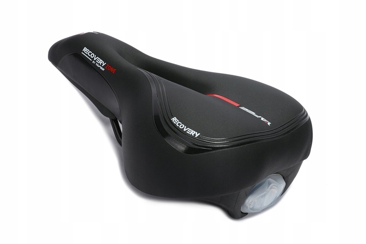 MIĘKKIE SIODEŁKO ROWEROWE RECOVERY ZONE LAMPKA LED