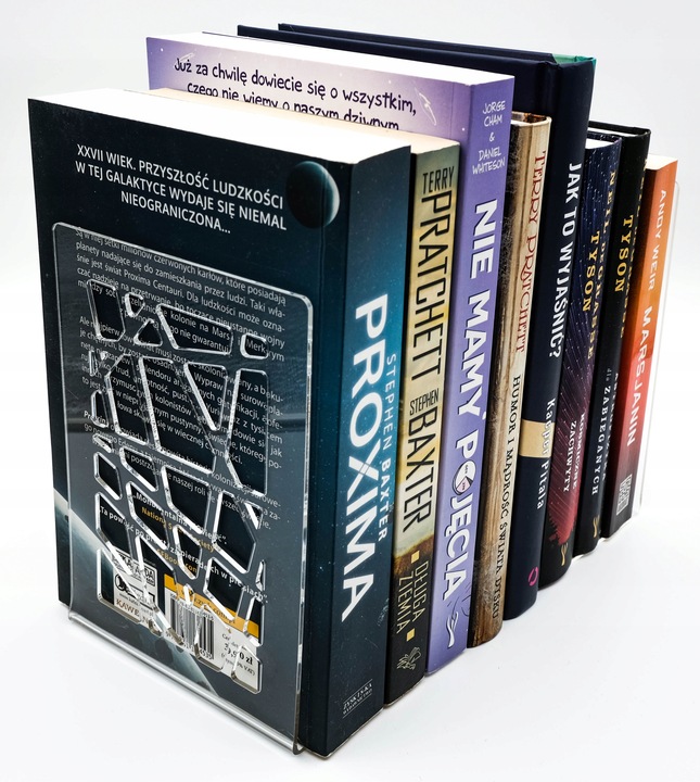 6x Podpórka podstawka stojak do książek z Plexi Przezroczystej