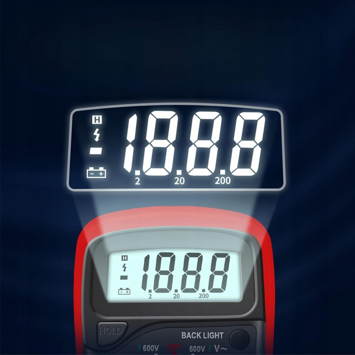 MULTIMETR MIERNIK PRĄDU CYFROWY ELEKTRYCZNY LCD