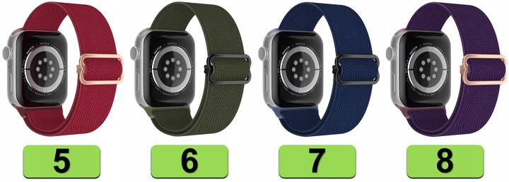 PASEK DO APPLE WATCH 2 3 4 5 6 7 8 9 10 SE 42MM 44MM 45MM 46MM 49MM 32 KOLR