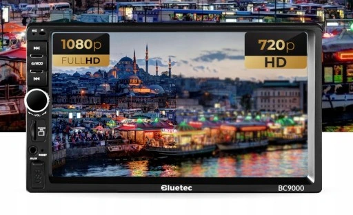 Radio samochodowe Bluetooth 2DIN + kamera cofania