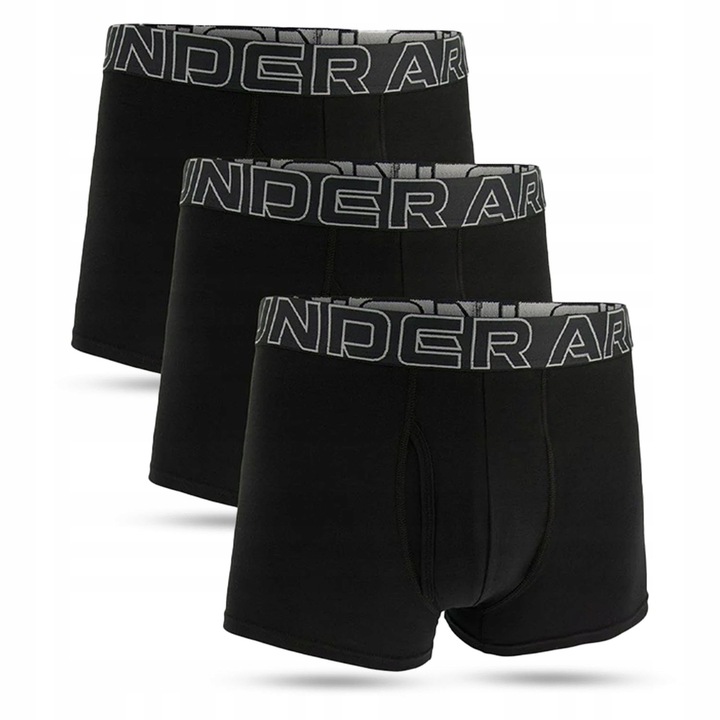 BOKSERKI MĘSKIE UNDER ARMOUR MAJTKI SPORTOWE BAWEŁNA KOMFORT 3" 1383891-001