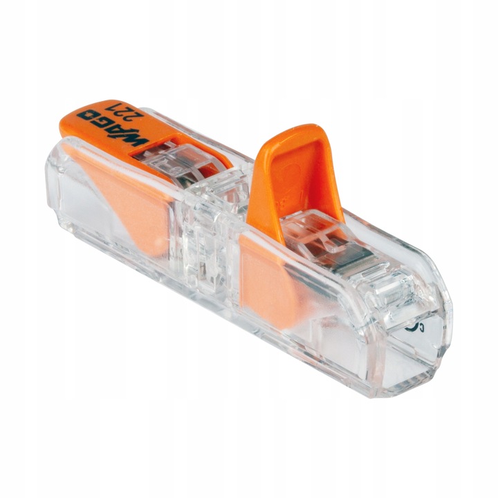 WAGO 221-2411 Szybkozłączka Przelotowa Drut Linka 2x0,2-4mm2 ORYGINAL 10szt