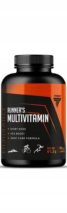 WITAMINY I MINERAŁY DLA BIEGACZY Trec Endurance Runner's Multivitamin 90kap