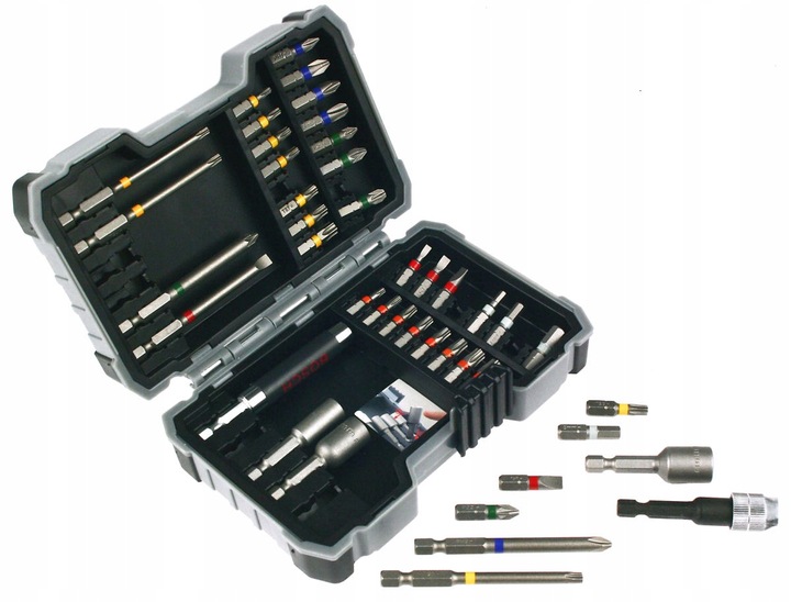 ZESTAW PRO-MIX 43szt. WIERTEŁ BITÓW KOŃCÓWEK BOSCH