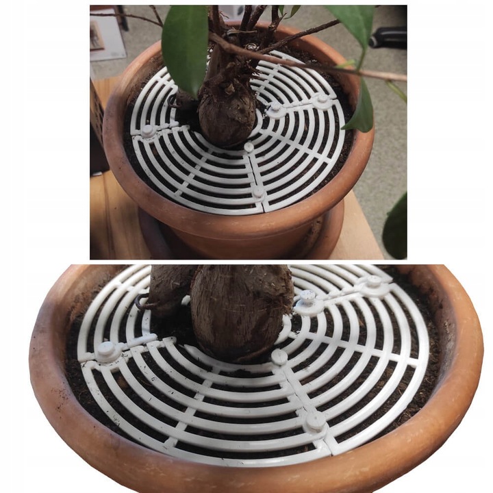 Osłona zabezpieczenie doniczki regulowana 12-52cm