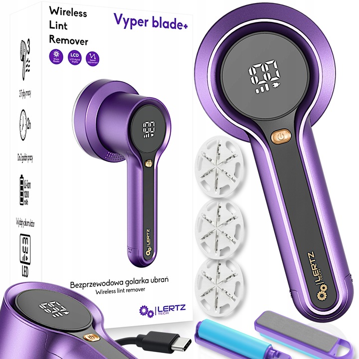 GOLARKA DO UBRAŃ SWETRÓW ELEKTRYCZNA MASZYNKA DUŻA MOC BEZPRZEWODOWA