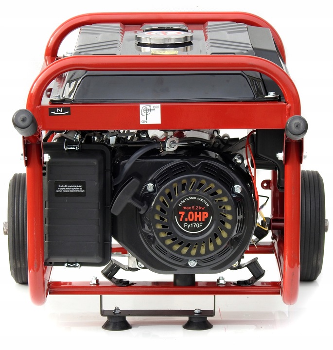 PROFESJONALNY AGREGAT PRĄDOTWÓRCZY 5,2kW KOŁA AVR+ MIEDZIANY STOJAN