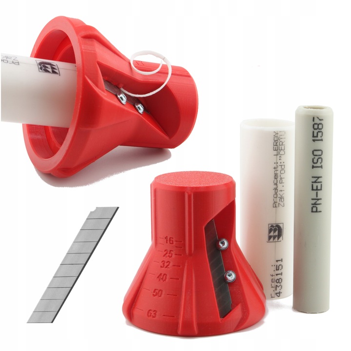 Gratownik gradownik fazownik kalibrator do rur PE PEX PVC 16-63 mm ostrze