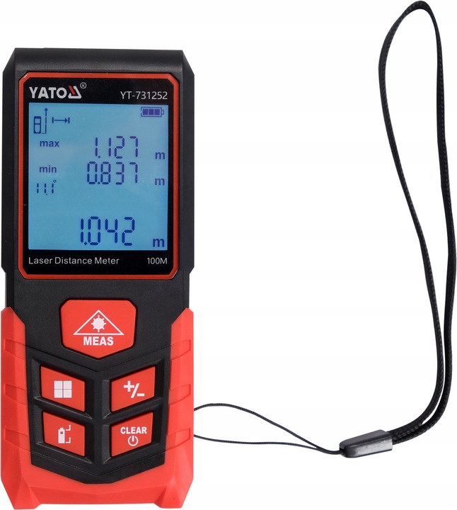 DALMIERZ LASEROWY CYFROWY MIERNIK ODLEGŁOŚCI 100M YATO