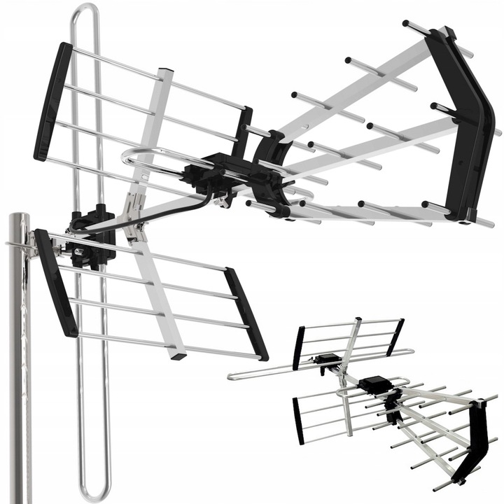 ANTENA Kierunkowa do TV Naziemnej DVBT2 COMBO 4K MUX8 VHF UHF Filtr